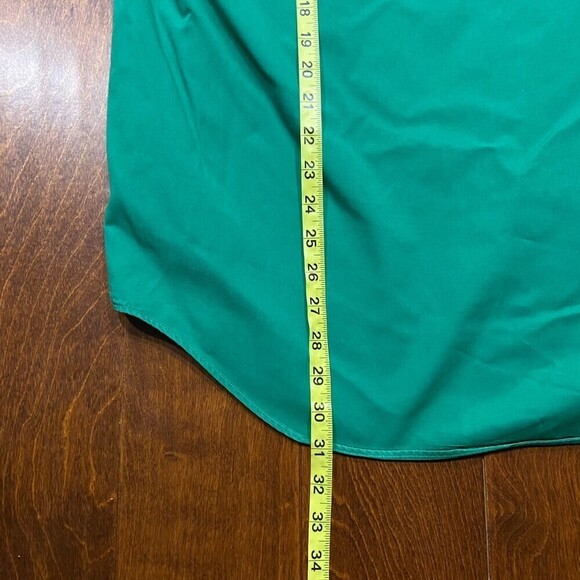 Tommy Hilfiger Vintage 90s Forest Green Button Front Shirt Cotton Men's Size XL - Picture 8 of 8